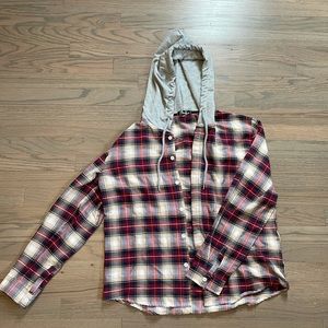 Flannel hoodie